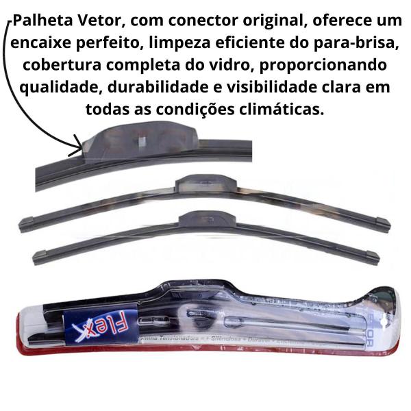 Imagem de Palheta limpador parabrisa fiat toro jeep compass após 2016