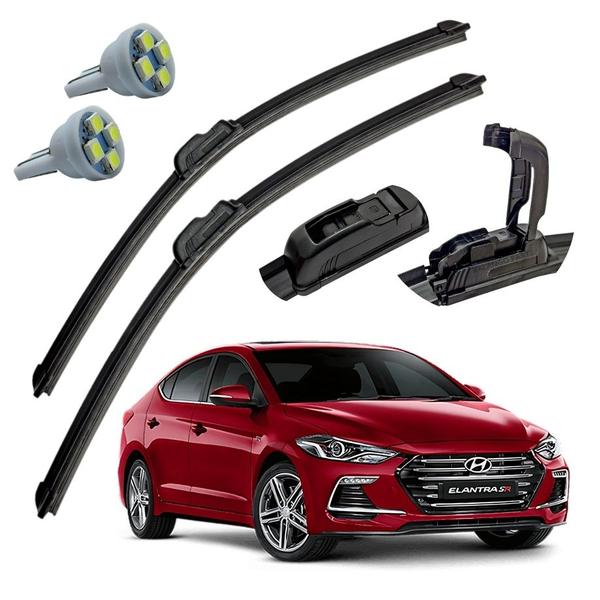 Imagem de Palheta Limpador Parabrisa Hyundai Elantra 2017 A 2019 + Pingo T10