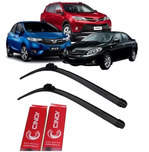 Imagem de Palheta Limpador Silicone Toyota Rav E Corolla 2008 À 2015 - CINOY