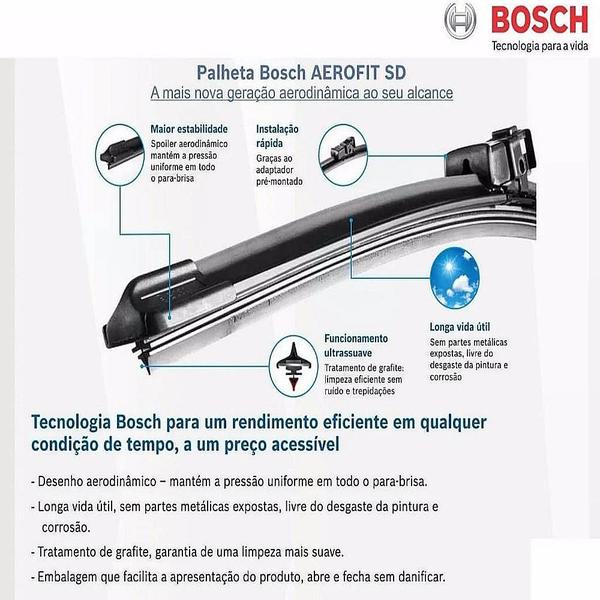 Imagem de Palheta Para-Brisa Prisma 2013/2020 Bosch Aerofit 