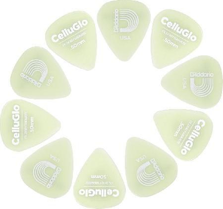 Imagem de Palheta para Guitarra de Celuloide 1CCG2-10 - Glowe - Leve - (PCT com 10 Unidades)