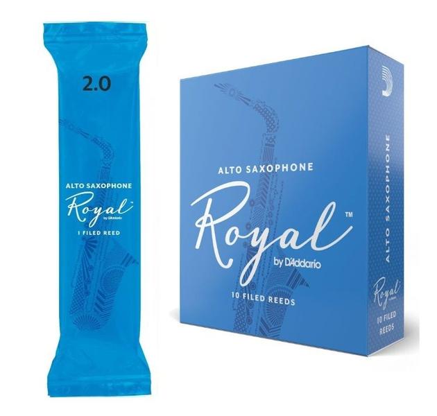 Palheta Sax Alto 2.0 D'Addario Royal RJB0120 - (1 Unidade) - DAddarío Imagem de Palheta Sax Alto 2.0 D'Addario Royal RJB0120 - (1 Unidade)