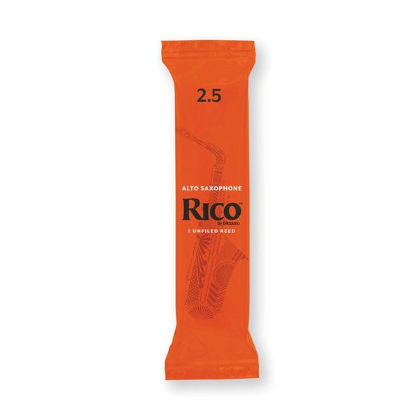 Palheta Sax Alto 2.5 (Unidade) D Addario Rico 50/RJA0125-B50 - DD WOODWINDS Imagem de Palheta Sax Alto 2.5 (Unidade) D Addario Rico 50/RJA0125-B50