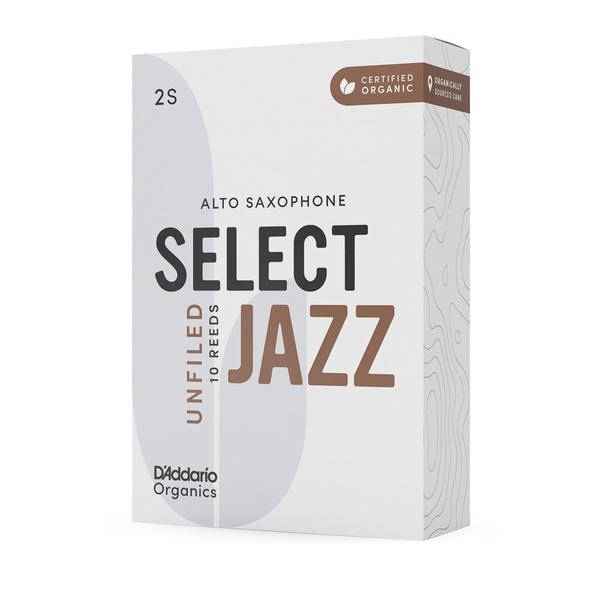 Imagem de Palheta Sax Alto 2S (10 Peças) DAddario Organic Select Jazz