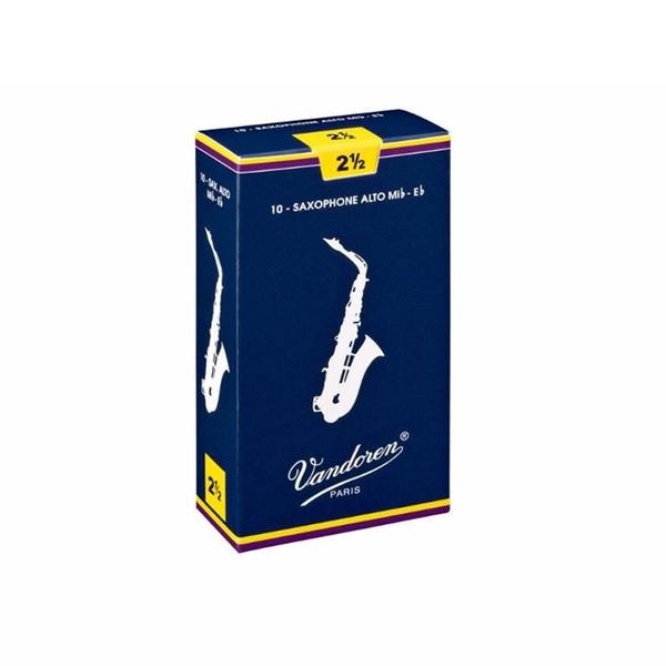 Imagem de Palheta Sax Alto Nº 2,5 Tradicional Cx C/ 10 - Vandoren