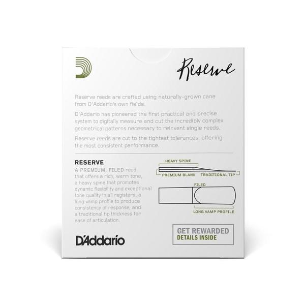 Imagem de Palheta Sax Soprano 3.5 (10 Peças) D Addario Reserve DIR1035 F035