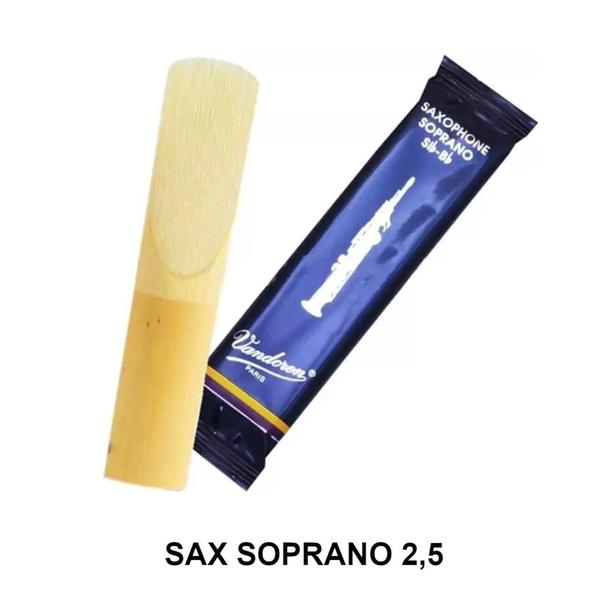 Imagem de Palheta Sax Soprano Numeração 2,5 Vandoren Tradicional Sr2025