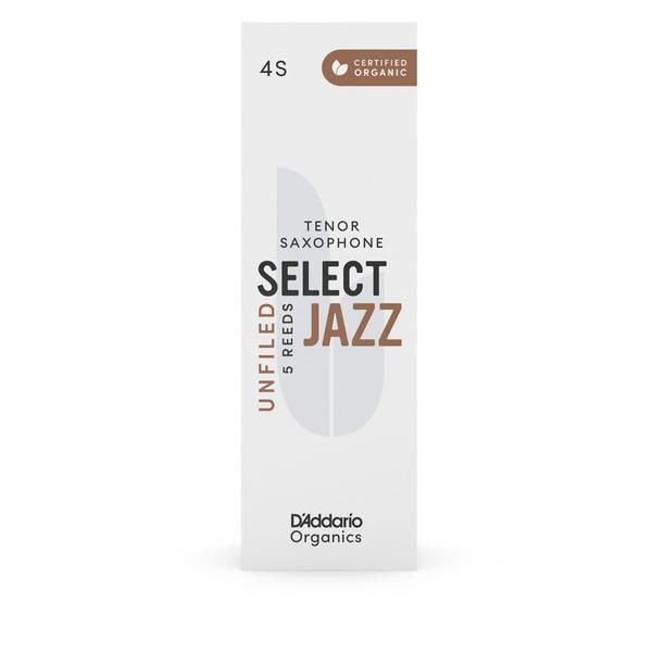 Palheta Sax Tenor 4S (5 Peças) DAddario Organic Select Jazz - DD WOODWINDS Imagem de Palheta Sax Tenor 4S (5 Peças) DAddario Organic Select Jazz