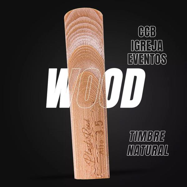 Imagem de Palheta Sax TENOR WOOD Madeira Hibrida Plastireed 1,5