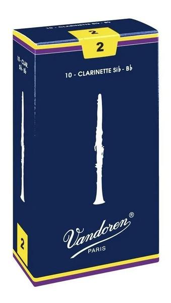 Palheta tradicional 2 para clarinete sib vandoren Imagem de Palheta tradicional 2 para clarinete sib vandoren
