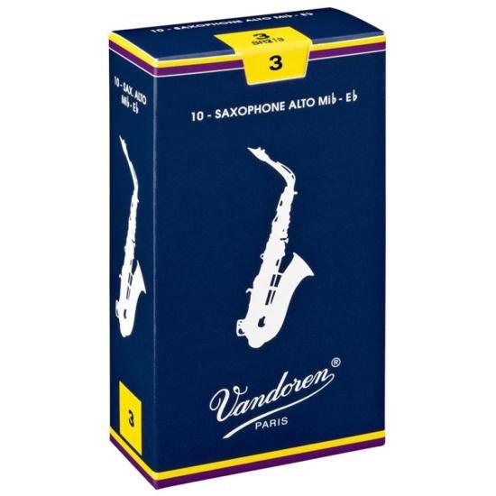 Imagem de Palheta Tradicional Para Saxofone Alto 3 Vandoren SR213 - CX / 10 F002