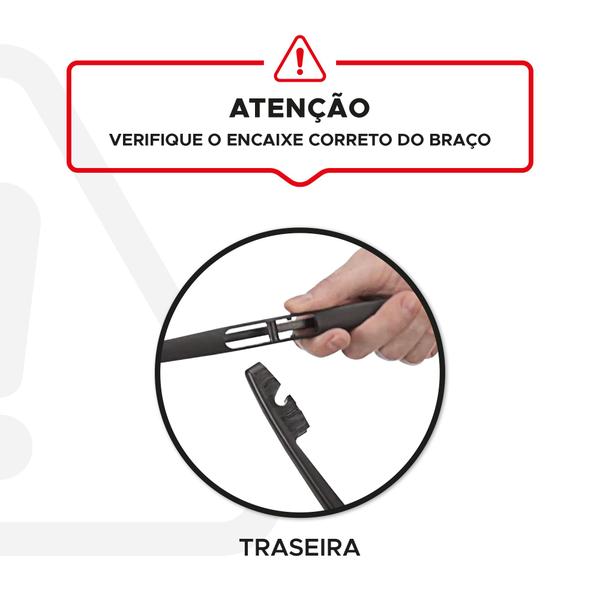 Imagem de Palheta Traseira Limpador Vidro Vigia REAR Original Bosch Nissan March 2011 a 2018