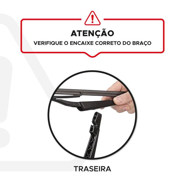 Imagem de Palheta Traseira Limpador Vidro Vigia REAR Original Bosch Renault Kwid 2017 a 2024