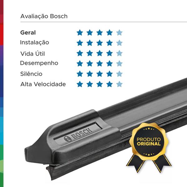 Palheta Unitária Limpador Parabrisa Silicone Bosch AF16 Original Imagem de Palheta Unitária Limpador Parabrisa Silicone Bosch AF16 Original