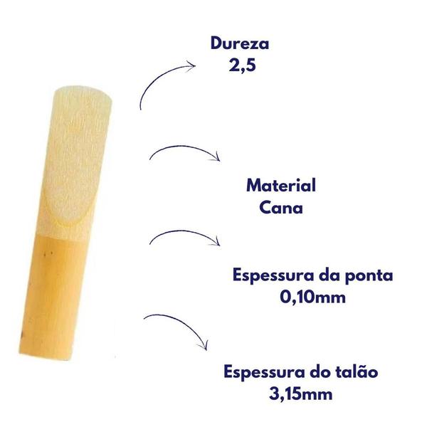 Imagem de Palheta v16 n.2,5 p/sax alto 1 unidades sr7025 vandoren 4296