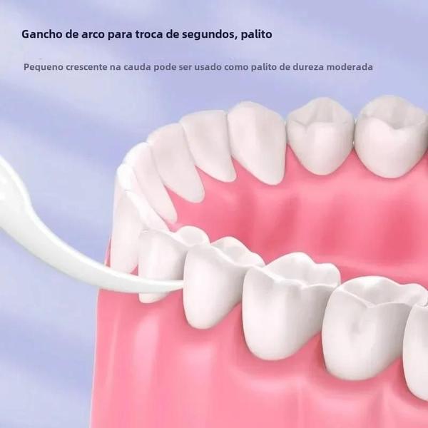 Imagem de Palhetas de Fio Dental Portátil (50 Unidades) - Embalagem Individual - Fio Deslizante Fino