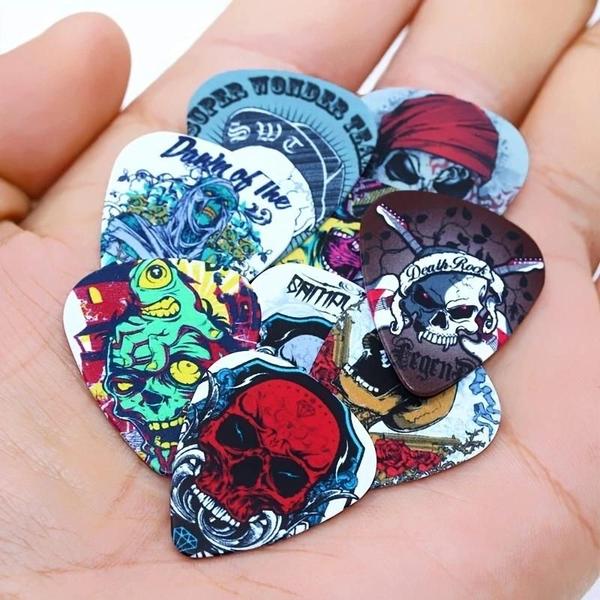Palhetas de Guitarra Desenho Animado (50 Peças) - Acessórios para Ukulele e Guitarra Imagem de Palhetas de Guitarra Desenho Animado (50 Peças) - Acessórios para Ukulele e Guitarra