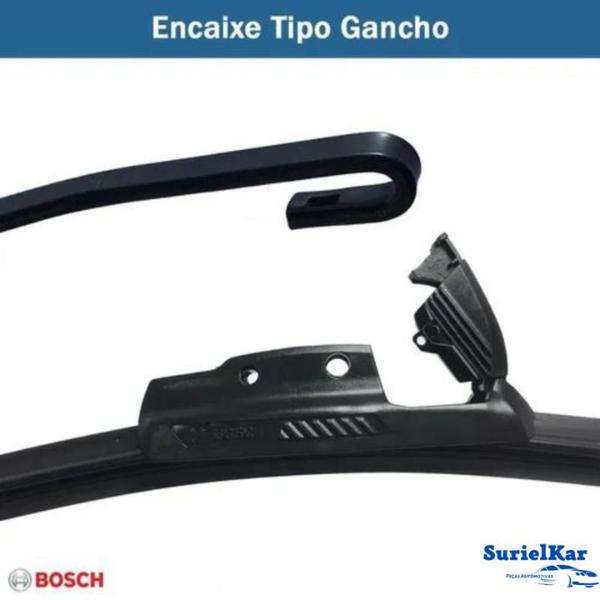 Imagem de Palhetas Limpador Parabrisa Original Bosch Aerofit Silicone Honda Civic 2012 2013 2014 2015 2016