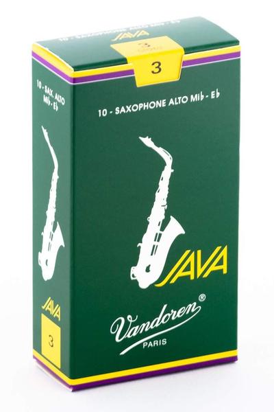 Imagem de Palhetas para saxofone alto Vandoren JAVA Strength 3 (caixa com 10)