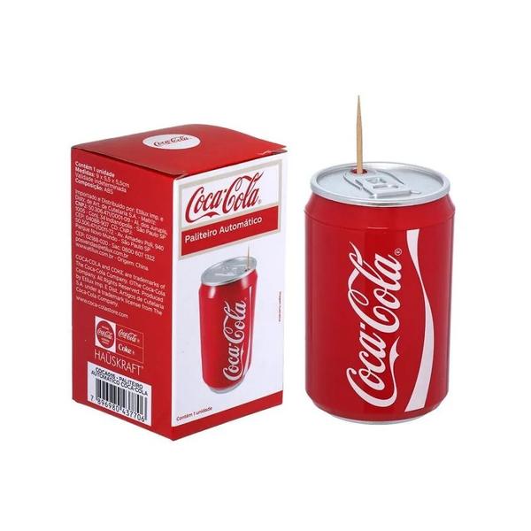 Paliteiro Automático Coca Cola Em Lata Porta Palito De Dente - HAUSKTAFT Imagem de Paliteiro Automático Coca Cola Em Lata Porta Palito De Dente