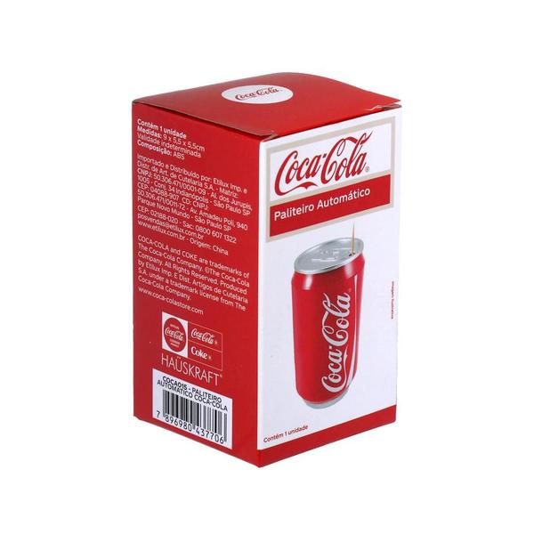 Imagem de Paliteiro Automático Porta Palito Formato de Lata Coca