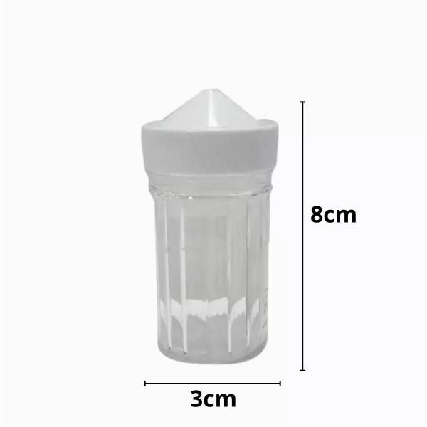 Paliteiro De Mesa Em Plastico Branco Com Transparente - ERCAPLAST Imagem de Paliteiro De Mesa Em Plastico Branco Com Transparente