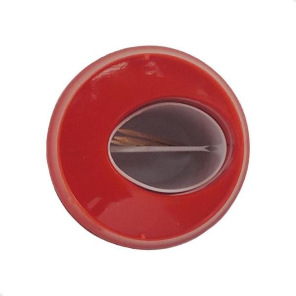 Paliteiro Lata Automático Coca-Cola Vermelho 5,5x5,5x9cm ABS - Hauskraft Imagem de Paliteiro Lata Automático Coca-Cola Vermelho 5,5x5,5x9cm ABS
