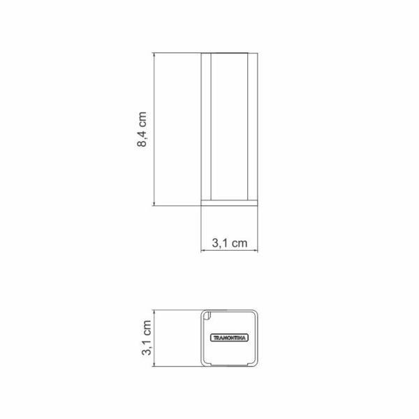 Paliteiro Tramontina Utility em Aço Inox - 61105000 Imagem de Paliteiro Tramontina Utility em Aço Inox - 61105000