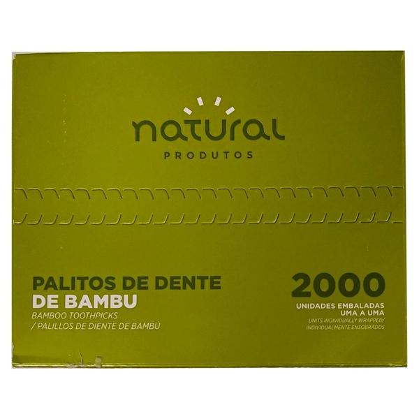 Imagem de Palito de Dente Embalagem Individual 2000 U Natural Produtos