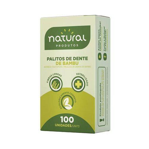 Imagem de Palito Dente Bambu Natural 100un