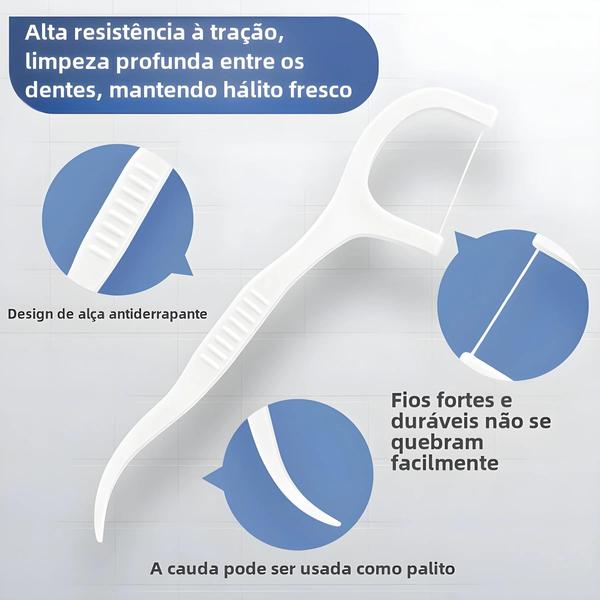 Imagem de Palitos de Limpeza Ultrafinos Descartáveis - Kit com 600/300/150/50 Unidades