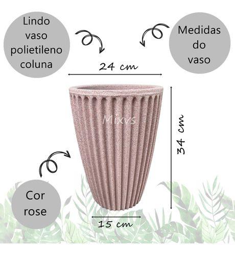 Imagem de Palmeira Artificial com Vaso Polietileno Cone Decoração Casa