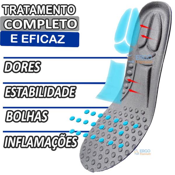 Imagem de Palmilha Amortecedora com Esferas Massageadoras Para os Pés Pernas e Coluna Original