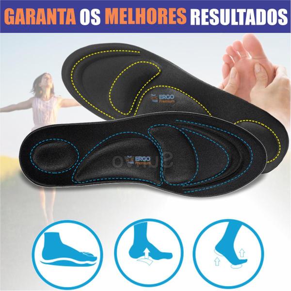 Imagem de Palmilha Anatômica Anti Dor Calos e Bolhas Para Fascite Plantar Esporão Original