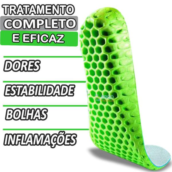 Imagem de Palmilha Anti Impacto  Para Correção da Fascite Plantar e Esporão Calcâneo Original