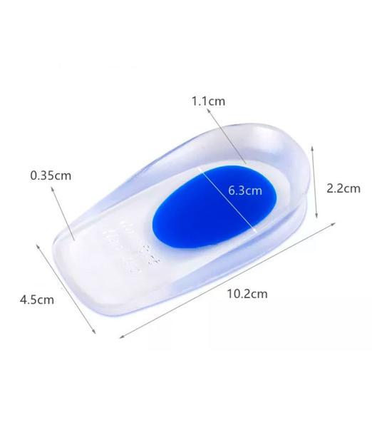 Imagem de Palmilha Calcanheira Silicone Ortopédica 1 Par Atividade Física