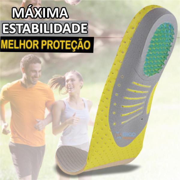 Imagem de Palmilha Com Calcanhar em Gel Para Fascite Plantar e Esporão Original 