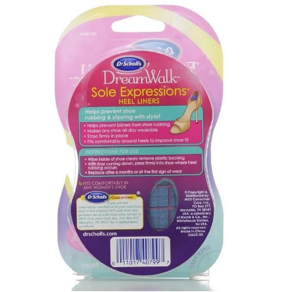 Imagem de Palmilha Forro Calcanhar Dreamwalk Dr Scholl'S - 3 Pares