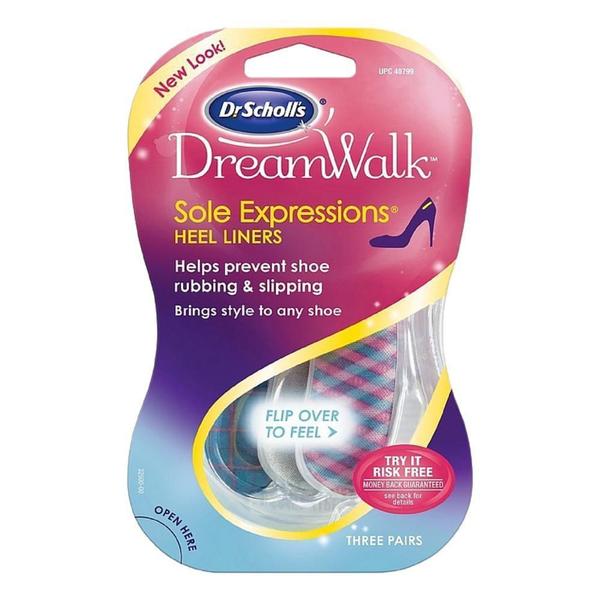 Imagem de Palmilha Forro Calcanhar Dreamwalk Dr Scholl'S - 3 Pares