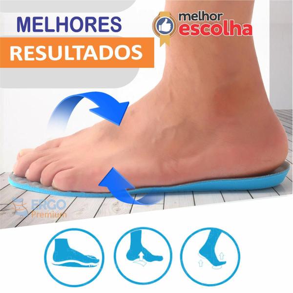 Imagem de Palmilha Massageadora Com Espuma Macia Para Dores nas Pernas e Pés Original Ergo Premium