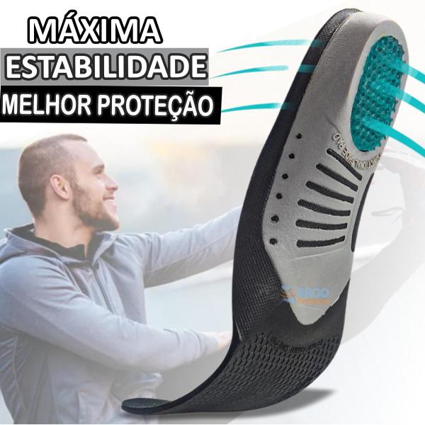 Imagem de Palmilha Para Fascite Plantar Esporão Calcâneo Anatômica Em Gel Original 