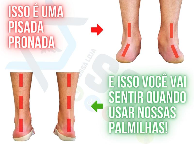 Imagem de Palmilha Para Pisada Pronada Corretiva Macia Esportes  - Substitui Tênis Pronado - Num. 34