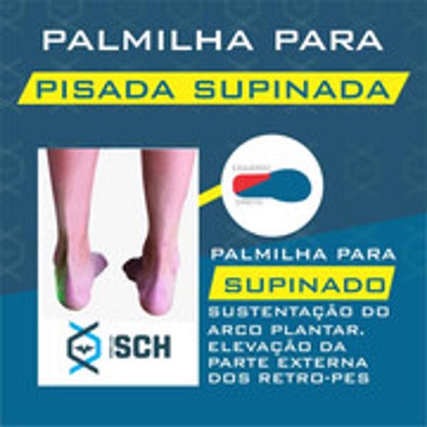 Imagem de Palmilha Para Pisada Supinada Corretiva Macia Esportes - Substitui Tênis Supinado - Num. 44