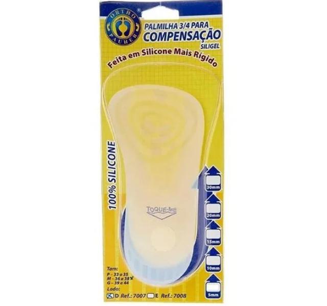 Imagem de Palmilha Silicone 3/4 De Compensação 20mm Orthopauher