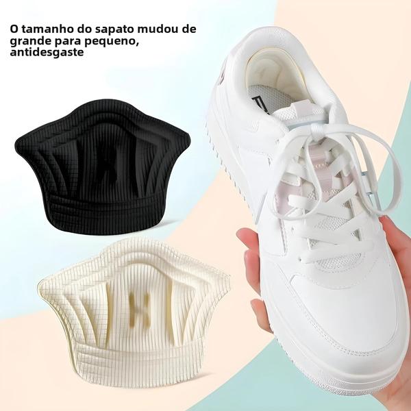 Imagem de Palmilhas Ajustáveis Antidesgaste para Calcanhar - 5 Pares de Inserções para Sapatos Esportivos