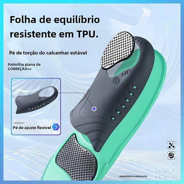 Imagem de Palmilhas Confortáveis com Suporte de Arco Plano - Material TPU para Tênis