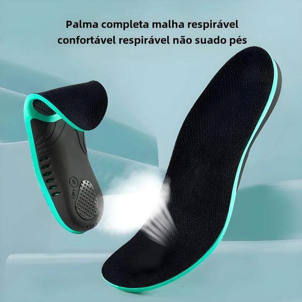 Imagem de Palmilhas Confortáveis com Suporte de Arco Plano - Material TPU para Tênis