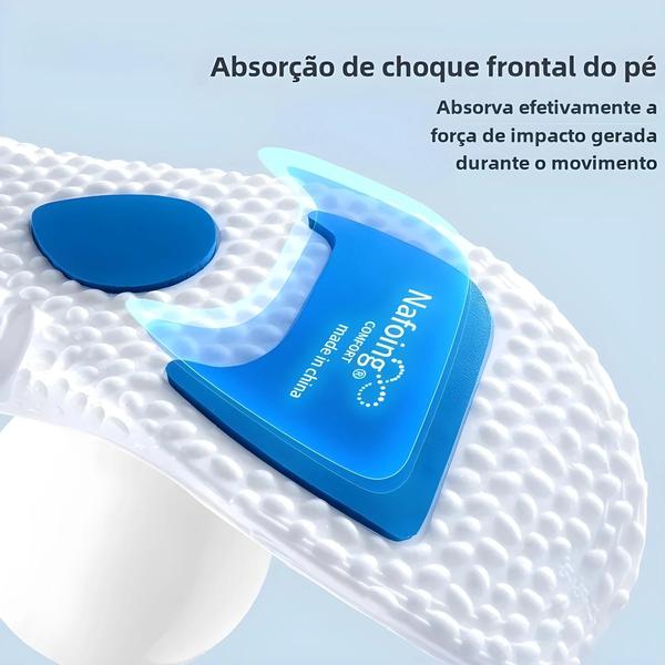 Imagem de Palmilhas Esportivas Respiráveis com Espuma de Memória - Unissex, Absorção de Impacto e Suporte de Arco