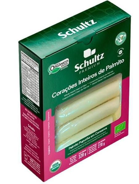 Palmito Pupunha Corações Inteiros Orgânico Pouch Schultz Imagem de Palmito Pupunha Corações Inteiros Orgânico Pouch Schultz