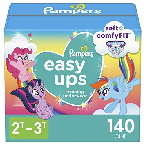 Imagem de Pampers Easy Ups Training Pants Girls and Boys, 2T-3T (Tamanho 4), 140 Count, Embalagem & Prints Podem Variar